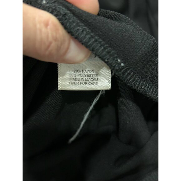 Edit Womens Black Layered Maxi Skirt Ruffle Detail Sz 2X - Picture 6 of 8